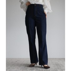 フロントシームコットンデニムパンツ