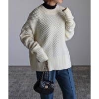 ハニカムニットプルオーバー