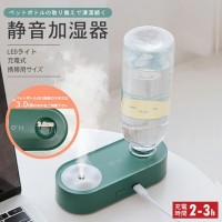 在庫限り 加湿器 静音 充電式 c-type 卓上加湿器 花粉症対策 保湿 スチーム ペットボトル 秋 冬