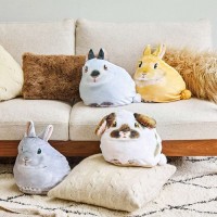 まったりくつろぐ　うさぎのふっくらクッション