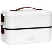 【特価品】90058 おひとり様お弁当箱型炊飯器（注水）2段式 70-08805