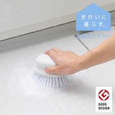 【広い床や凸凹面を軽い力で洗えるお風呂ブラシ】「きれいに暮らす。」お風呂のブラシ